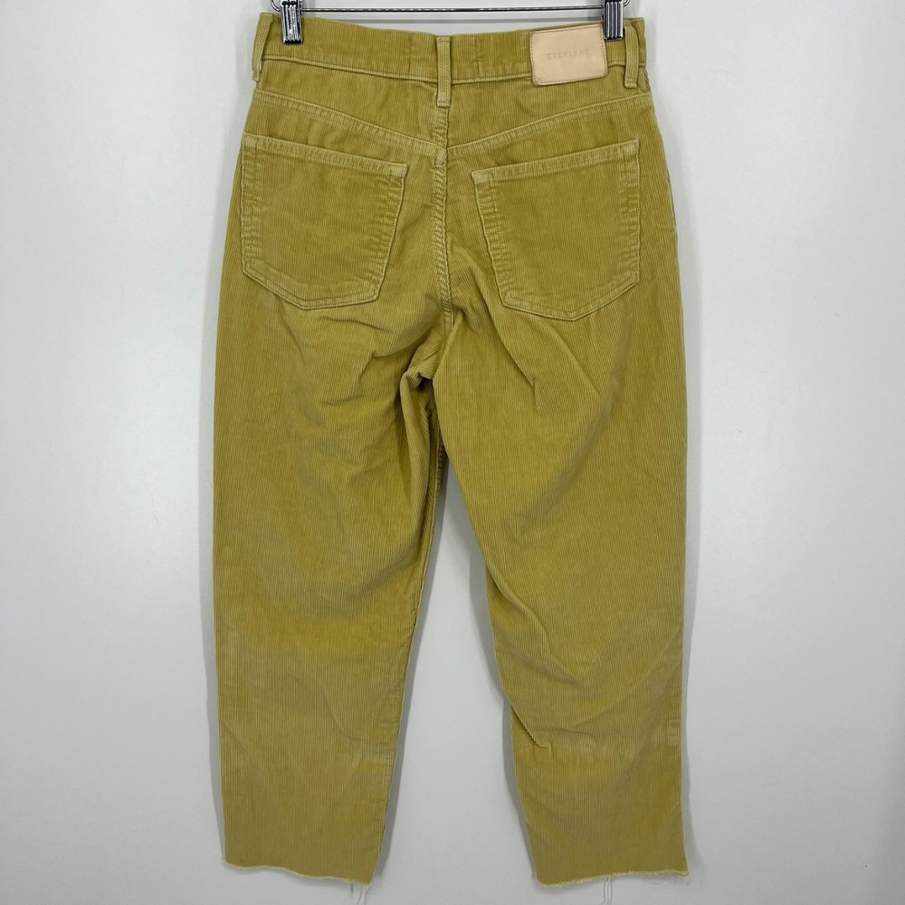 Everlane Corduroy Pants Women's Size 25 Beige High Rise Straight Cotton